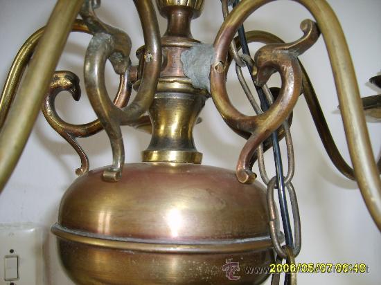 Antig&uuml;edades: LAMPARA     DE     BRONCE - Foto 3