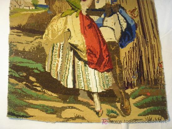 Antig&uuml;edades: TRABAJO ANTIGUO DE PETIT-POINT - Foto 3
