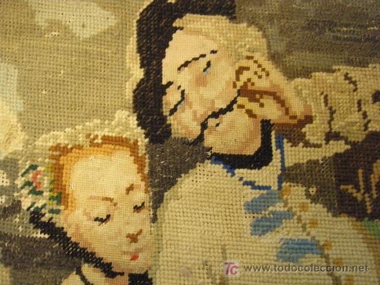 Antig&uuml;edades: TRABAJO ANTIGUO DE PETIT-POINT - Foto 2
