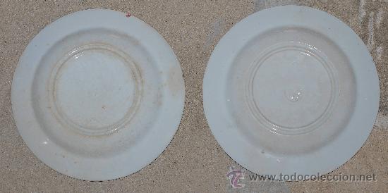 Antig&uuml;edades: PAREJA PLATOS PICKMAN POSTRE S.XIX - Foto 3