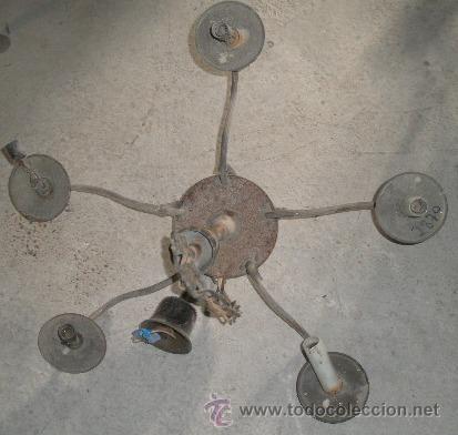Antig&uuml;edades: L&aacute;mpara de 5 brazos - Foto 1