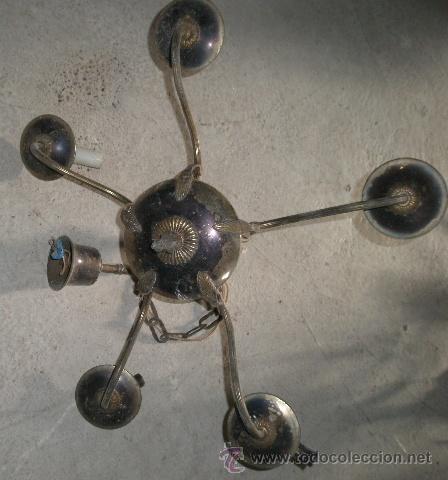 Antig&uuml;edades: L&aacute;mpara de 5 brazos - Foto 2