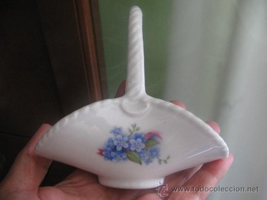 Antig&uuml;edades: Cesta Porcelana - Foto 1