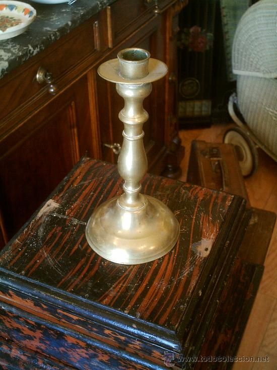 Antig&uuml;edades: CANDELABRO DE BRONCE ANTIGUO - Foto 1