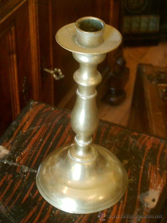 Antig&uuml;edades: CANDELABRO DE BRONCE ANTIGUO - Foto 2