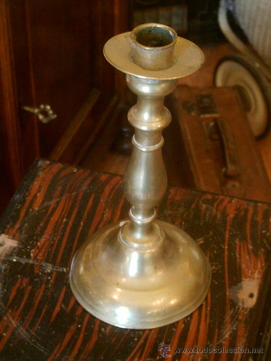 Antig&uuml;edades: CANDELABRO DE BRONCE ANTIGUO - Foto 3