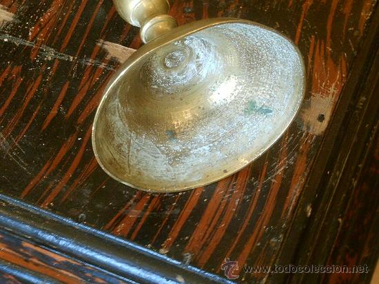 Antig&uuml;edades: CANDELABRO DE BRONCE ANTIGUO - Foto 6