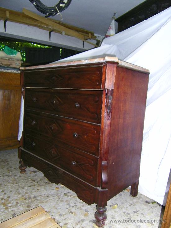 Antig&uuml;edades: COMODA CATALANA NOGAL - Foto 2