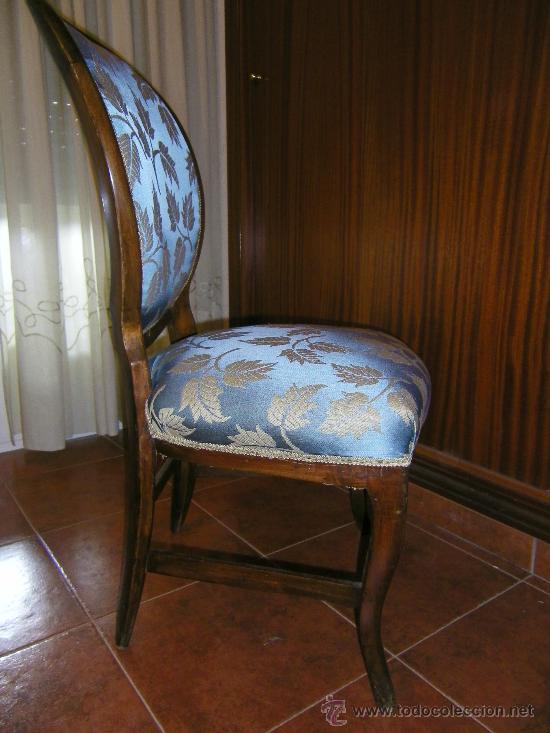 Antig&uuml;edades: SILLA NOGAL - Foto 2