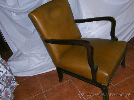 Antig&uuml;edades: SILL&Oacute;N DE CUERO - Foto 2
