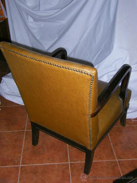 Antig&uuml;edades: SILL&Oacute;N DE CUERO - Foto 3
