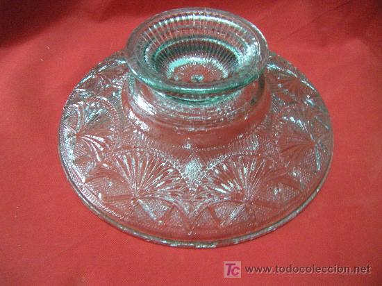 Antig&uuml;edades: FRUTERO DE CRISTAL PRENSADO - Foto 3