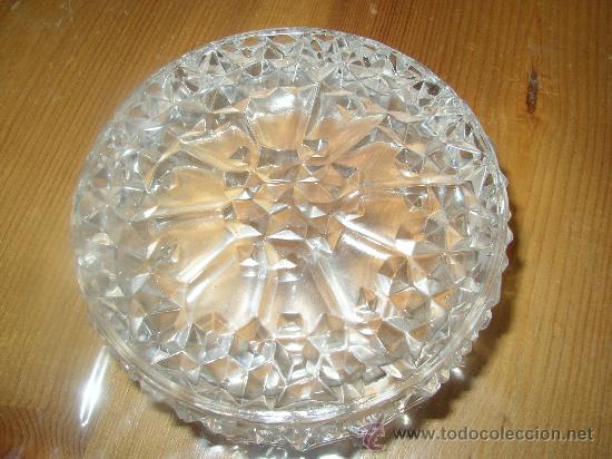 Antig&uuml;edades: Bandeja aperitivo cristal Arques? 11 cms - Foto 2