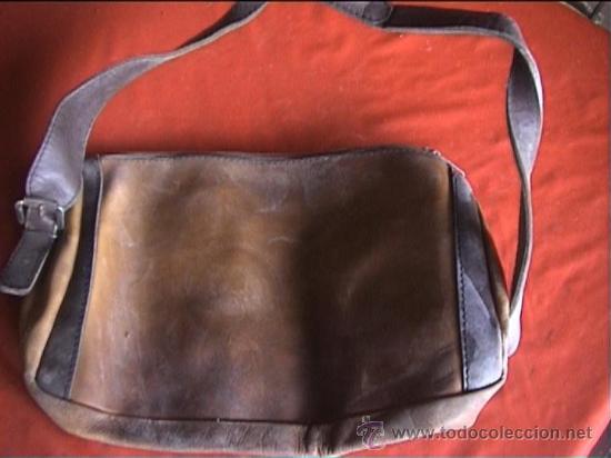 Antig&uuml;edades: BOLSO 35 X 24 CM PIEL - Foto 3