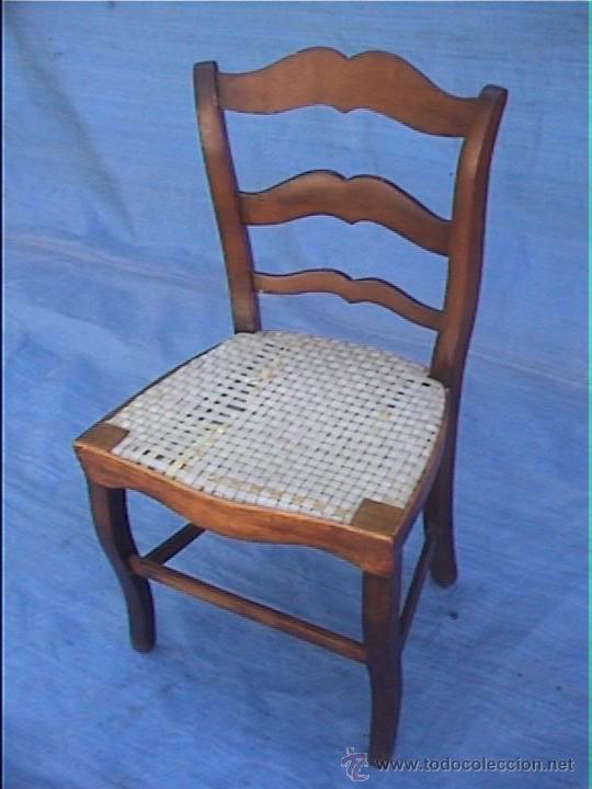 Antig&uuml;edades: SILLA SXIX CAOBA - Foto 1