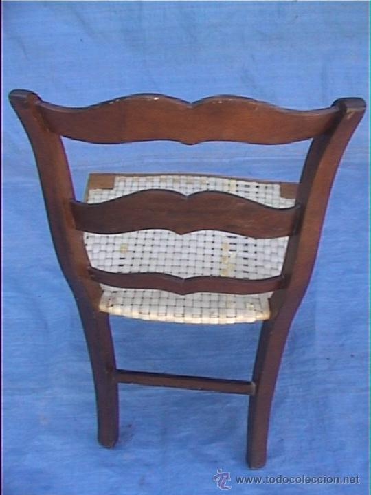 Antig&uuml;edades: SILLA SXIX CAOBA - Foto 2