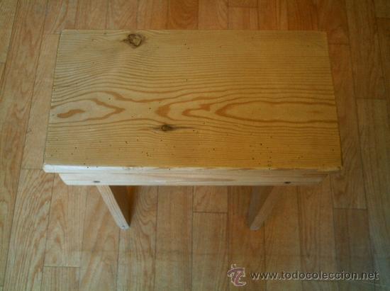 Antig&uuml;edades: BANQUETA EN MADERA DE PINO - Foto 3