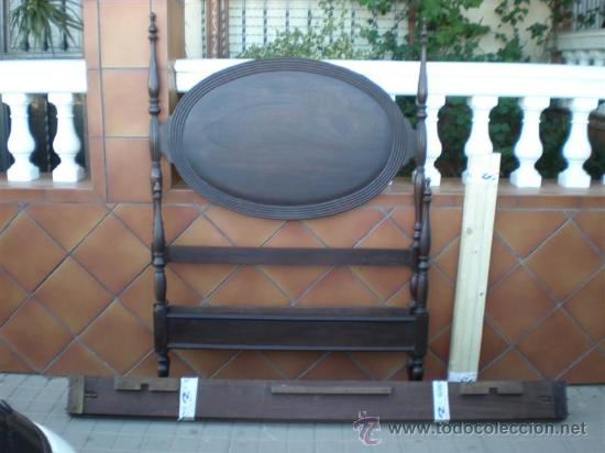 Antig&uuml;edades: cama de 90cm de madera antigua - Foto 1