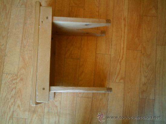 Antig&uuml;edades: BANQUETA EN MADERA DE PINO - Foto 2