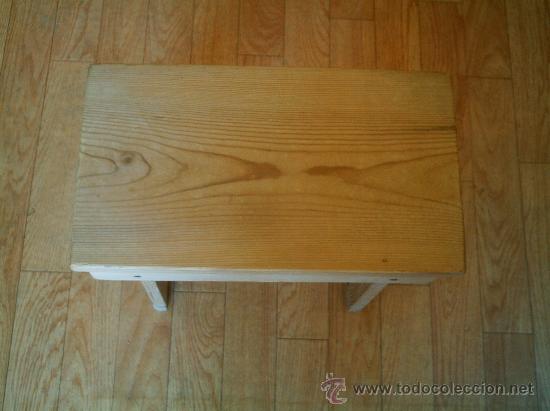 Antig&uuml;edades: BANQUETA EN MADERA DE PINO - Foto 6