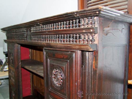 Antig&uuml;edades: APARADOR/BUFET IRLAND&Eacute;S EN ROBLE REF.4659 - Foto 5