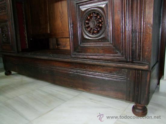 Antig&uuml;edades: APARADOR/BUFET IRLAND&Eacute;S EN ROBLE REF.4659 - Foto 6