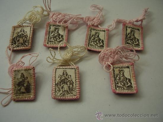 Antig&uuml;edades: Escapularios de la Virgen del Carmen - Foto 1