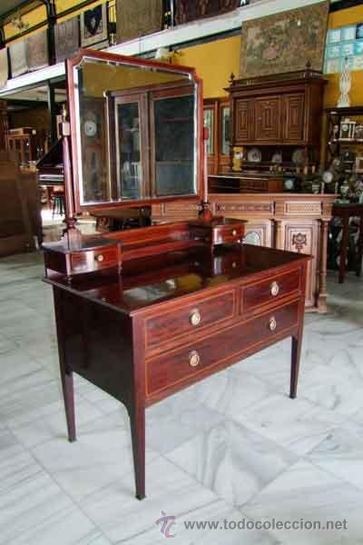 Antig&uuml;edades: TOCADOR INGL&Eacute;S,CAOBA REF.4651 - Foto 2