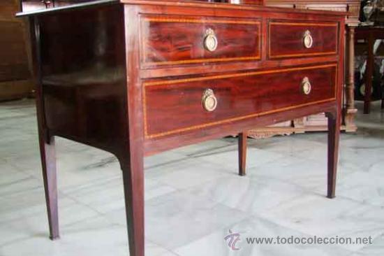 Antig&uuml;edades: TOCADOR INGL&Eacute;S,CAOBA REF.4651 - Foto 5