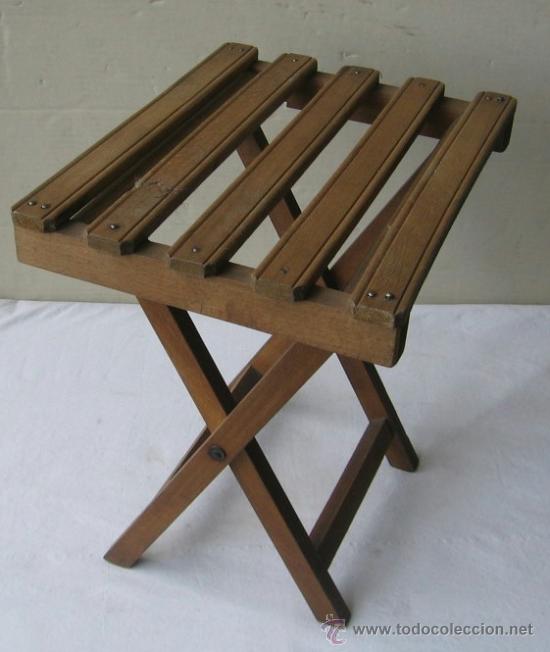 Antig&uuml;edades: BANCO PEGABLE de madera - Foto 2