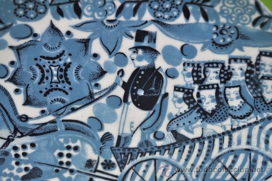 Antig&uuml;edades: PLATO EN PORCELANA SERIGRAFIADA - Foto 3