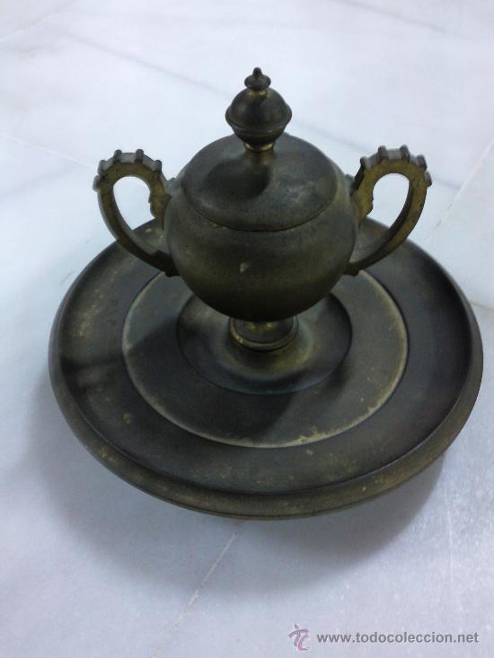 Antig&uuml;edades: Escriban&iacute;a en bronce del XIX. - Foto 1