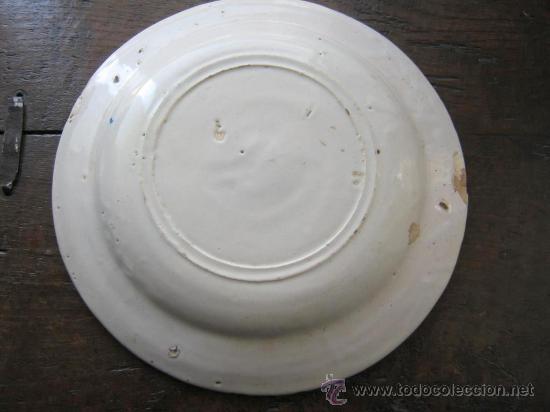 Antig&uuml;edades: ANTIGUO PLATO DE MANISES S. XIX - Foto 2