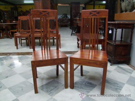 Antig&uuml;edades: PAREJA SILLAS TEKA REF.4683 - Foto 1
