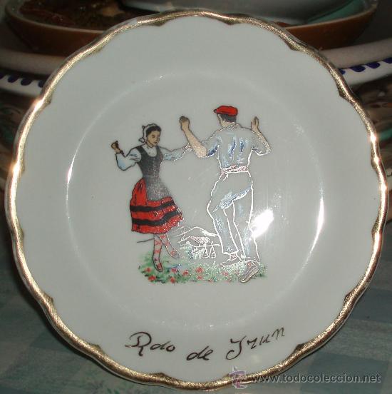 Antig&uuml;edades: plato recuerdo de irun - Foto 1