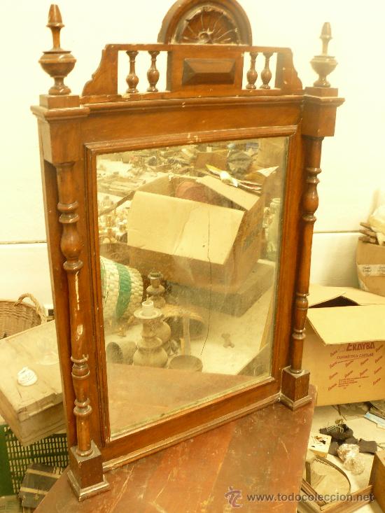 Antig&uuml;edades: Espejo de madera - Foto 1