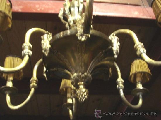 Antig&uuml;edades: LAMPARA ANTIGUA DE BRONCE - - Foto 2