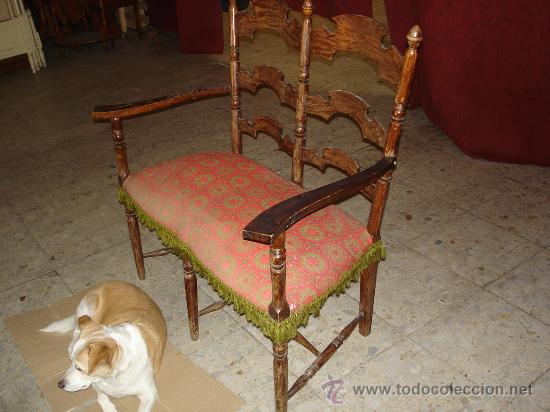 Antig&uuml;edades: SILL&Oacute;N DE MADERA - Foto 8
