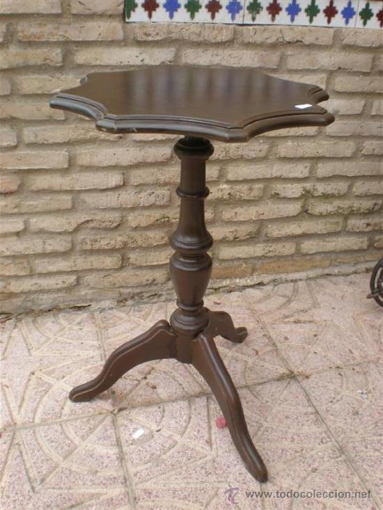 Antigüedades: mesa velador topete forma estrella - Foto 1 - 21928939