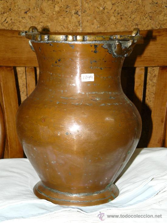 Antig&uuml;edades: ANTIGUO RECIPIENTE DE COBRE - Foto 1