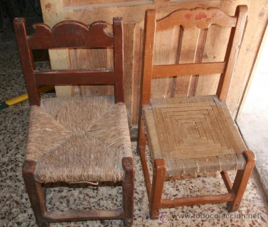 Antig&uuml;edades: 2 SILLAS RUSTICAS - Foto 1