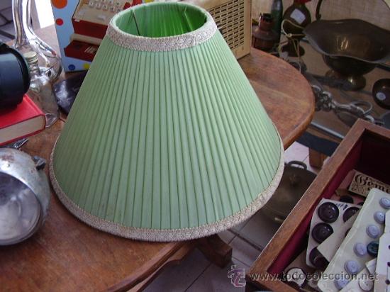 Antig&uuml;edades: Tulipa de tela verde - Foto 3
