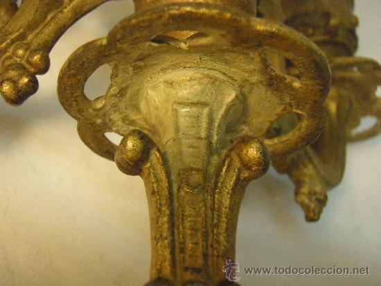 Antig&uuml;edades: CANDELABRO DE CALAMINA DE FINALES DEL XIX - Foto 3