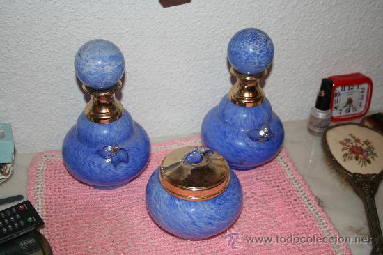 Antig&uuml;edades: antiguo juego de tocador - Foto 1