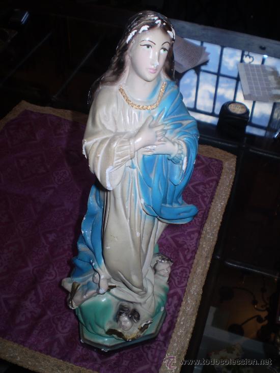 Antig&uuml;edades: INMACULADA DE YESO MUERTO - Foto 1
