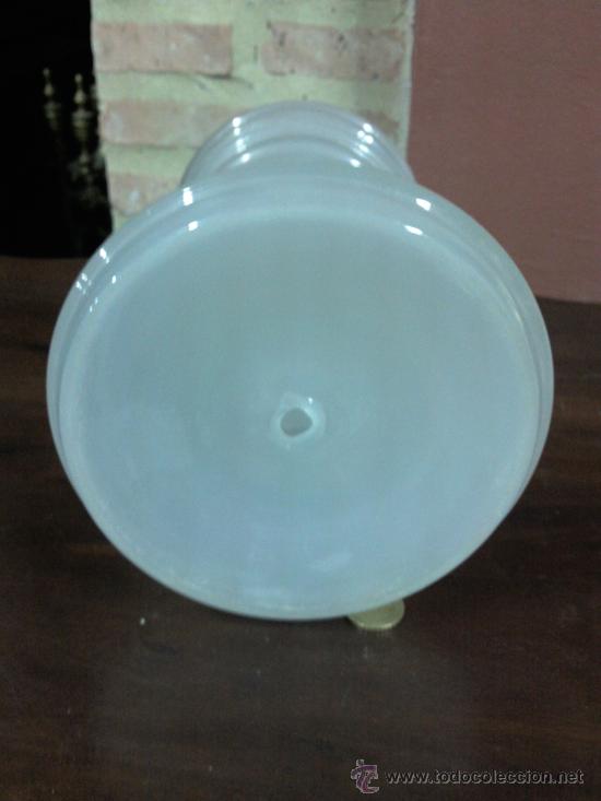 Antig&uuml;edades: Antiguo quinqu&eacute; en cristal soplado. - Foto 4