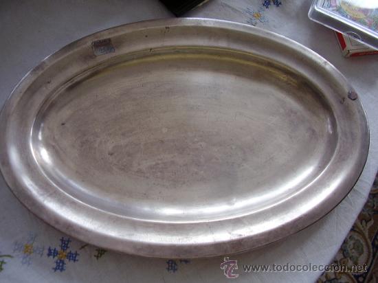 Antig&uuml;edades: Bandeja metal plateado - Foto 1