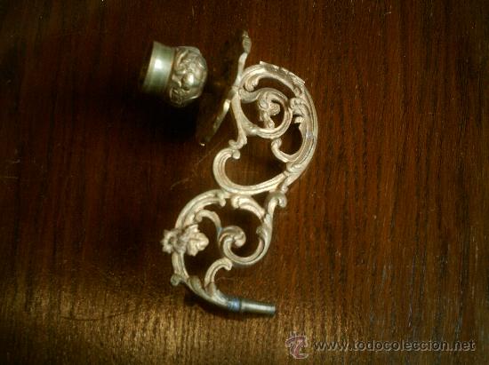 Antig&uuml;edades: APLIQUE EN BRONCE PARA VELA ANTIGUO - Foto 2