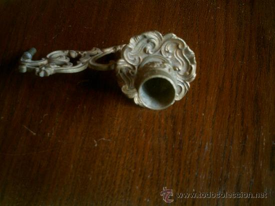 Antig&uuml;edades: APLIQUE EN BRONCE PARA VELA ANTIGUO - Foto 4