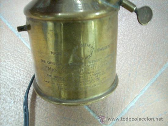 Antig&uuml;edades: ANTIGUO SOPLETE ADAPTADO COMO LAMPARA - Foto 4